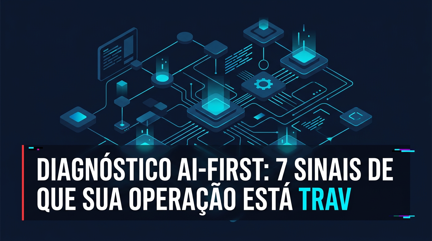 Diagnóstico AI-First: 7 sinais de que sua operação está travada no modo manual