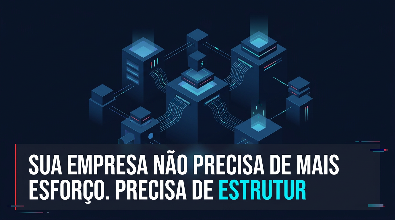 Sua empresa não precisa de mais esforço. Precisa de estrutura.